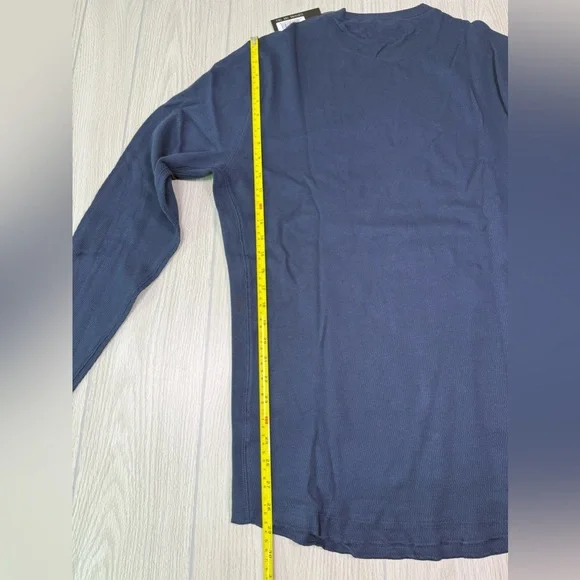 Men's True Navy Long Sleeve Tee - Picture 12 of 13